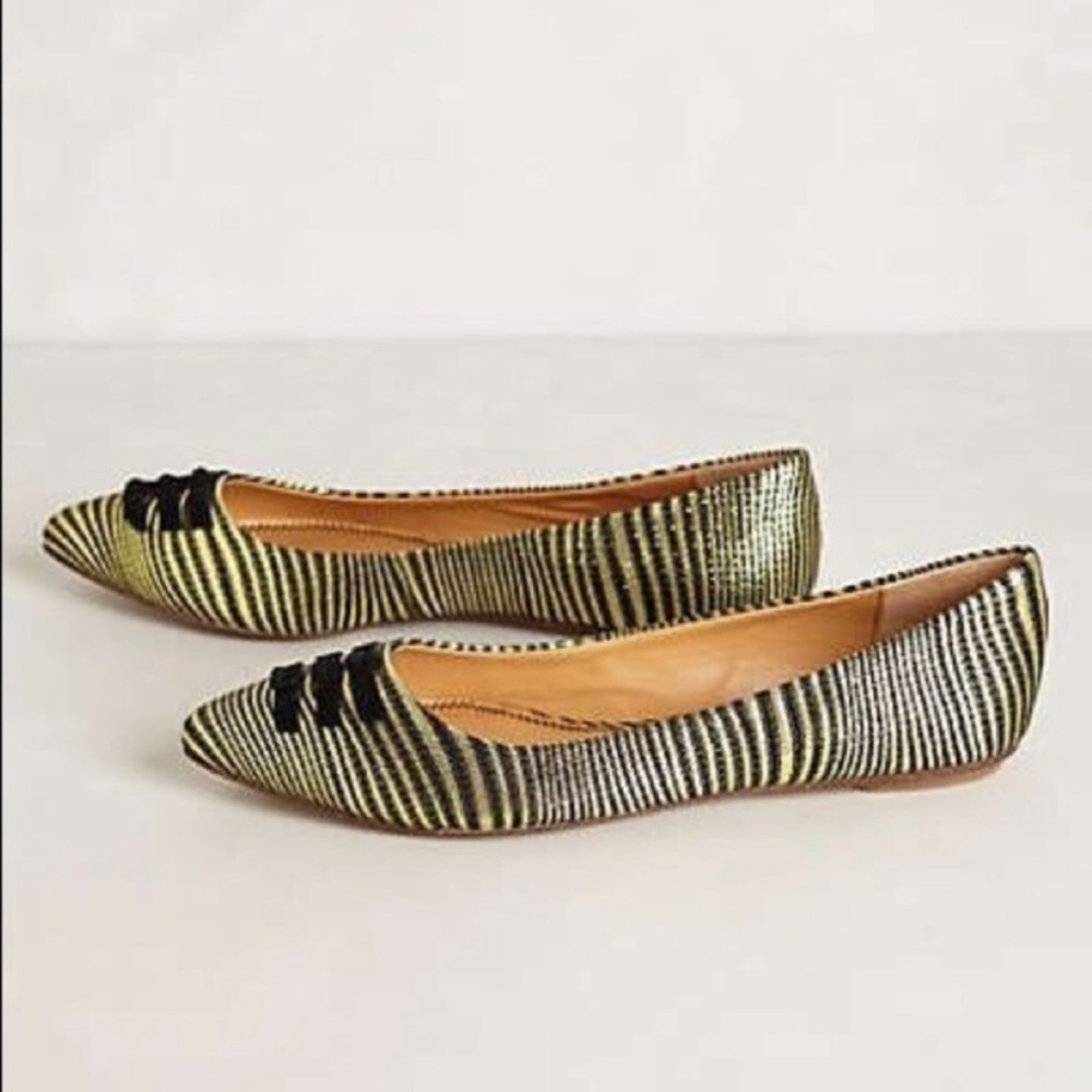 Anthropologie Skiperdee Pilcro Letterpress flats
